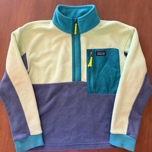 Patagonia Kids Jacket - Teal, Yellow, and Purple